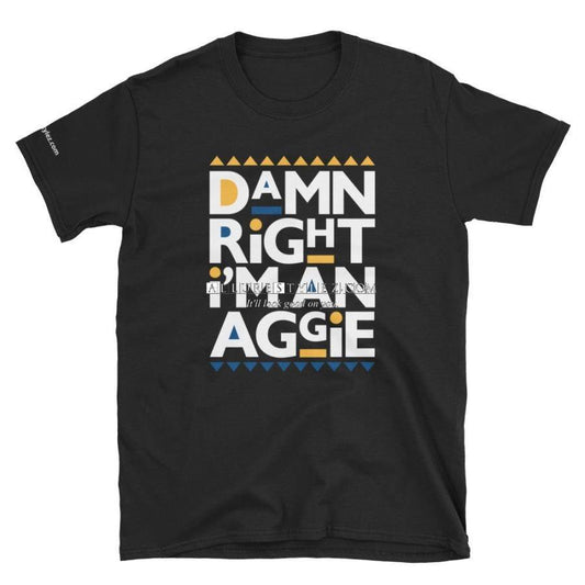 Aggie Unisex T-Shirt Black / S