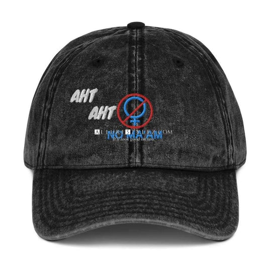 Aht Vintage Cotton Twill Cap Black