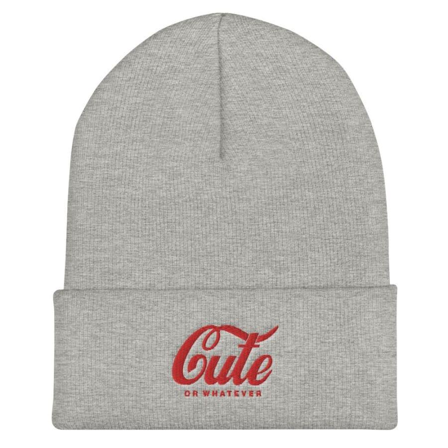 Cute Cuffed Beanie Heather Grey