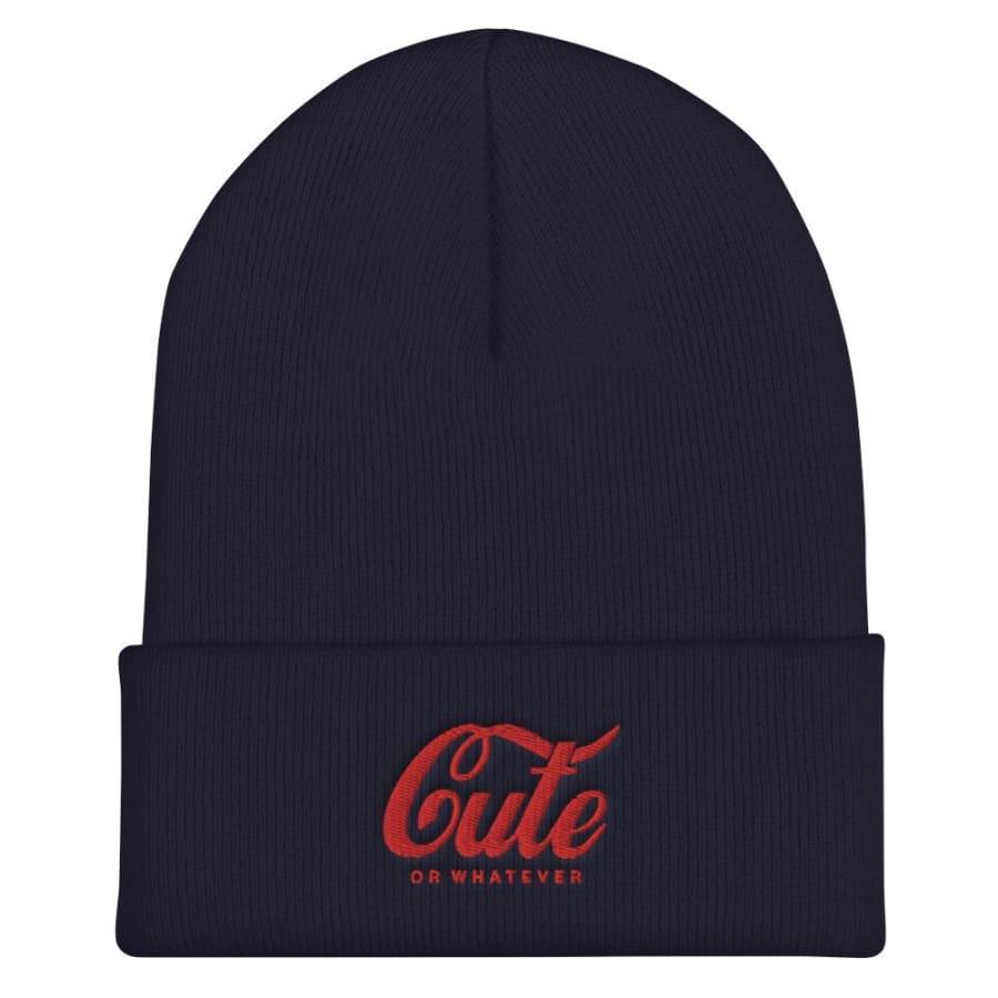 Cute Cuffed Beanie Navy