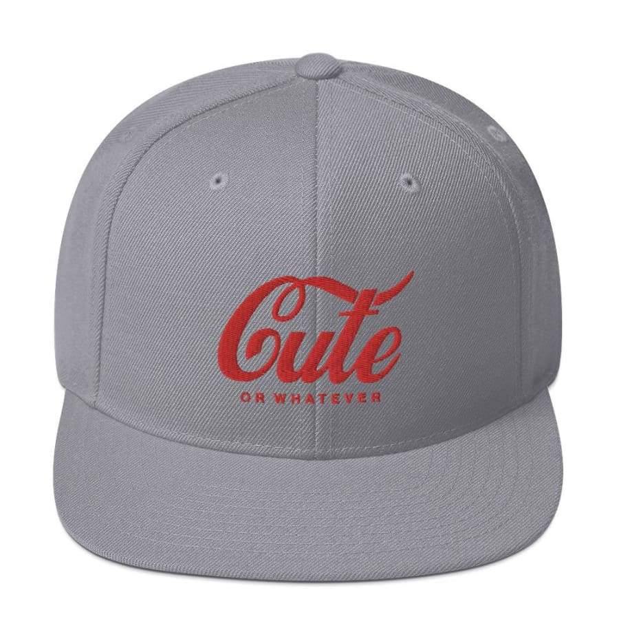 Cute Snapback Hat Silver