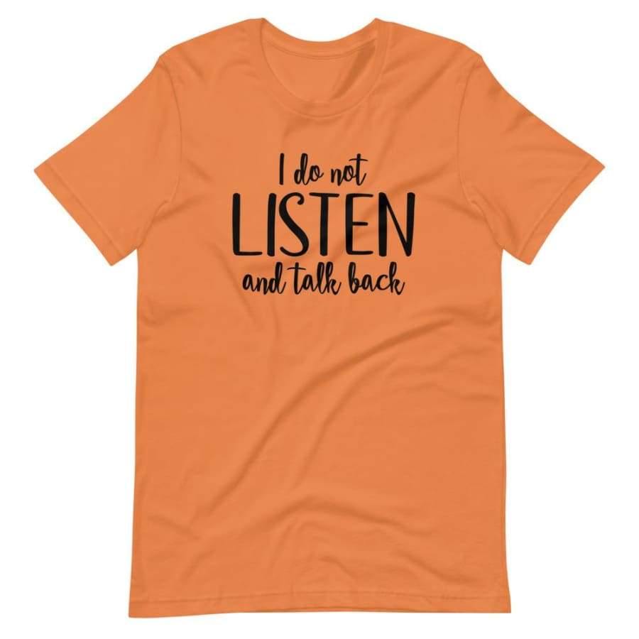 Listen Burnt Orange / Xs