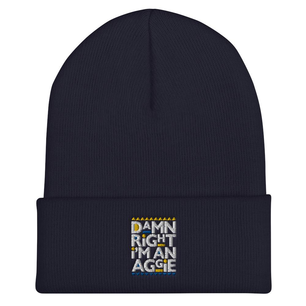 Aggie Cuffed Beanie Navy