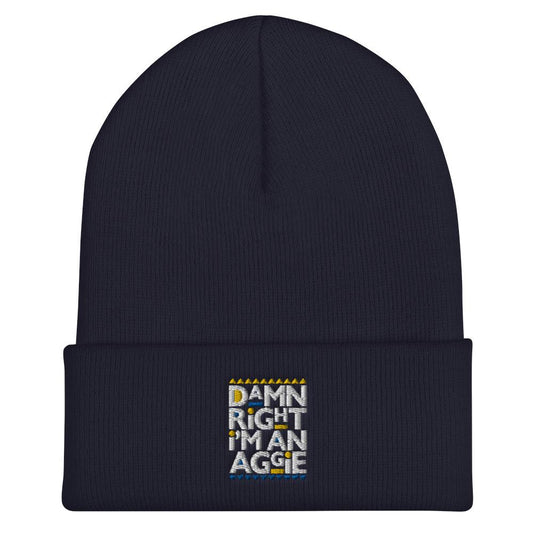 Aggie Cuffed Beanie Navy