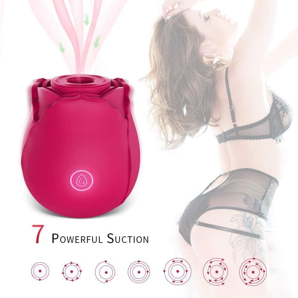 Rose Shape Sucking Vibrator - Allure Stylez