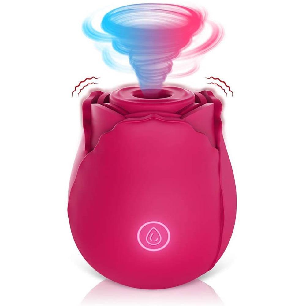 Rose Shape Sucking Vibrator - Allure Stylez