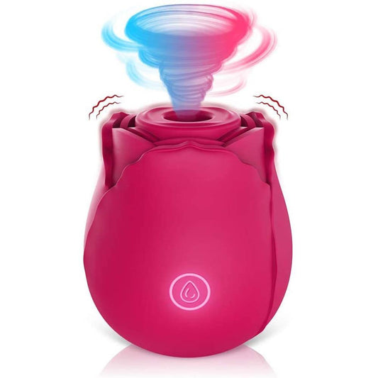 Rose Shape Sucking Vibrator - Allure Stylez