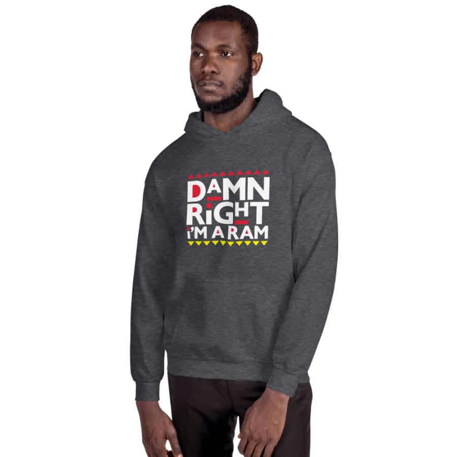 Ram Unisex Hoodie Dark Heather / S