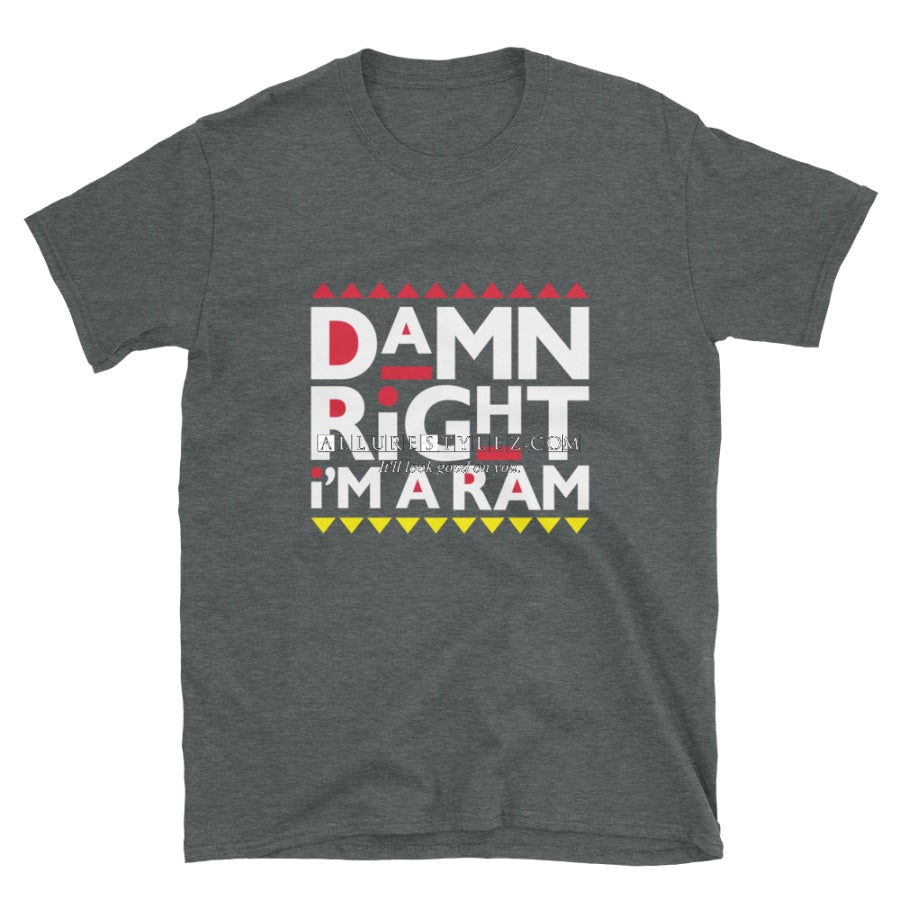 Ram Unisex T-Shirt Dark Heather / S