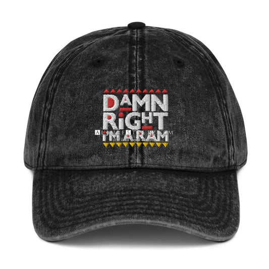 Ram Vintage Cotton Twill Cap Black