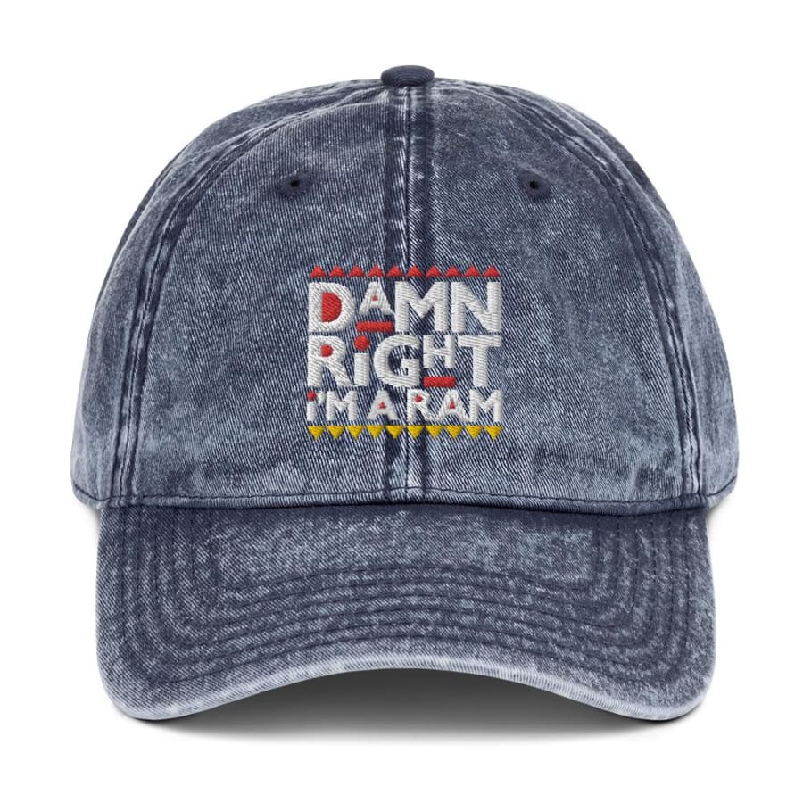 Ram Vintage Cotton Twill Cap Navy