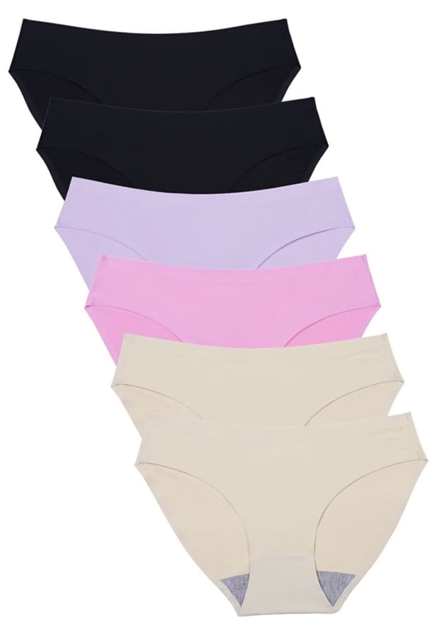 Seamless Underwear Invisible Bikini No Show Nylon Spandex Women Panties