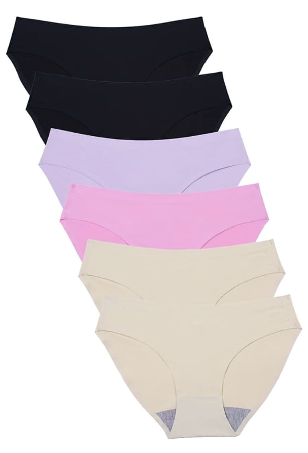 Seamless Underwear Invisible Bikini No Show Nylon Spandex Women Panties