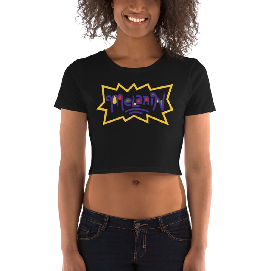 Womens Crop Tee Black / Xs/sm