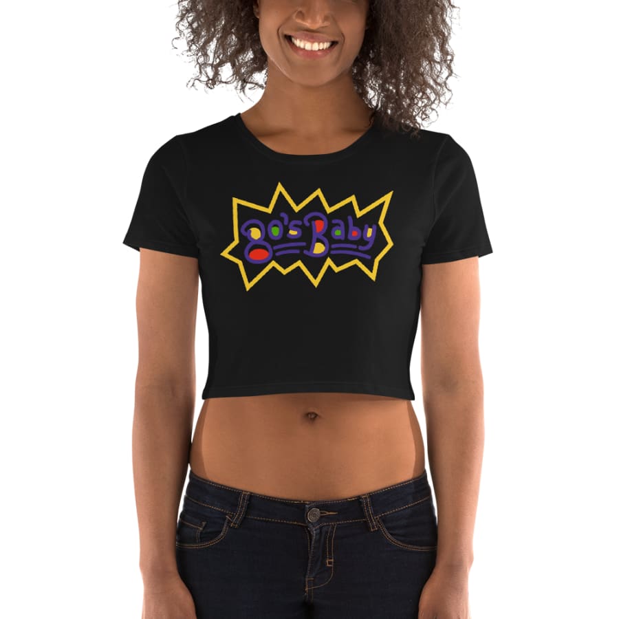 Womens Crop Tee Black / Xs/sm
