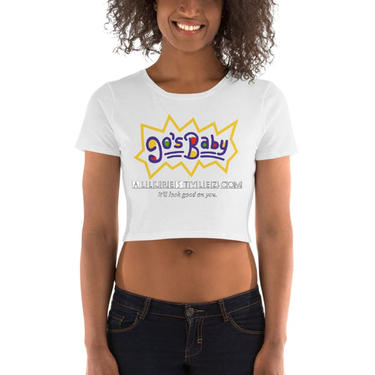 Womens Crop Tee White / Xs/sm