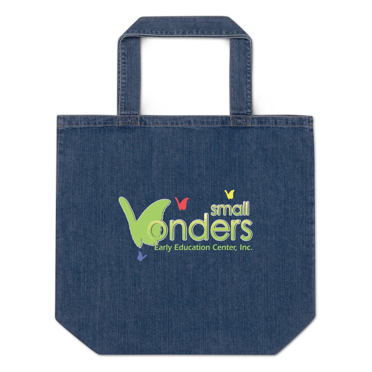 Small Wonders Organic denim tote bag