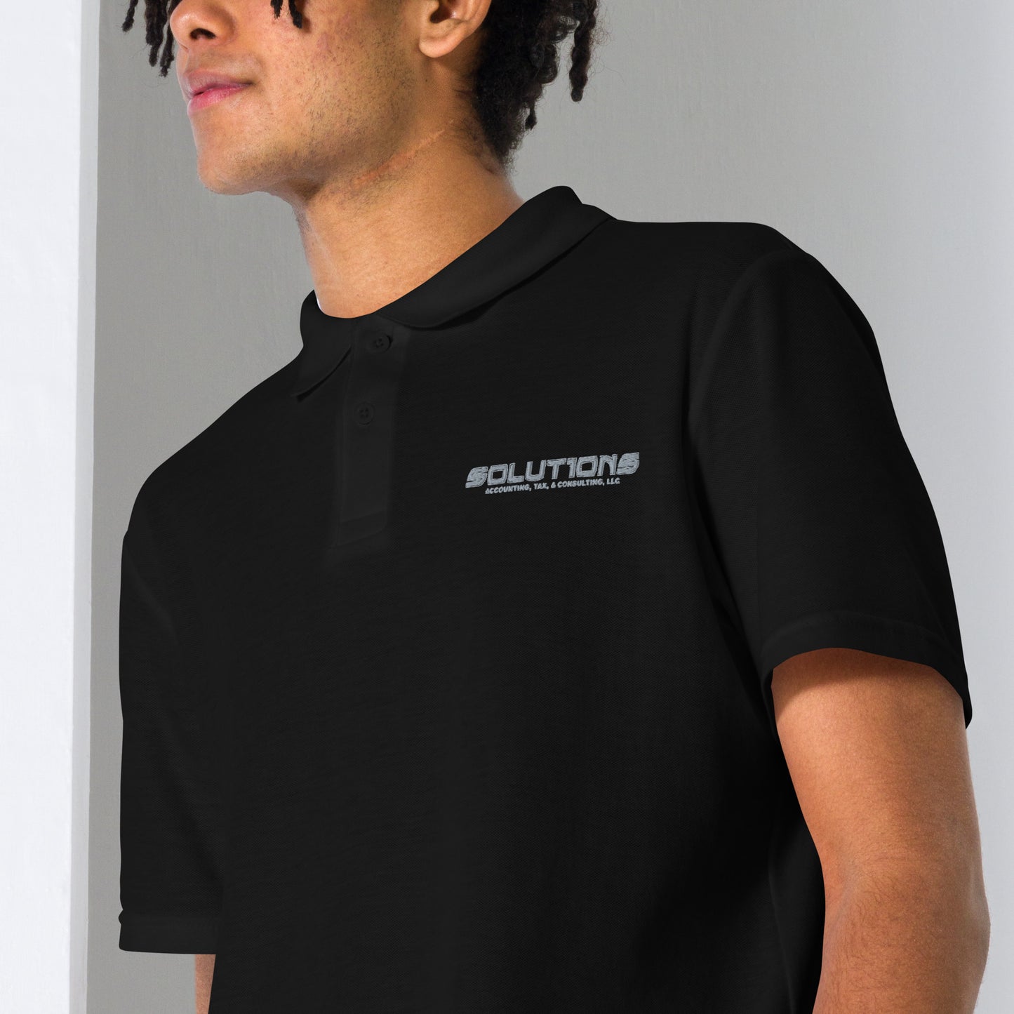 Solutions polo shirt no Background