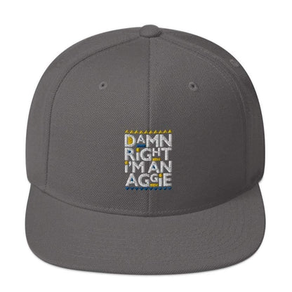 Aggie Snapback Hat Dark Grey