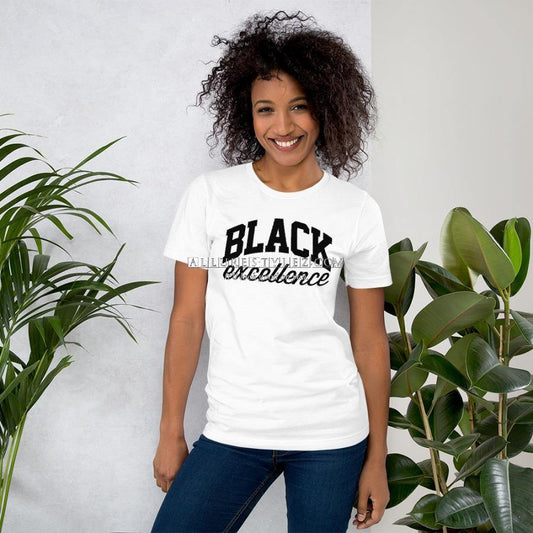 Black Exellence Unisex T-Shirt White / Xs