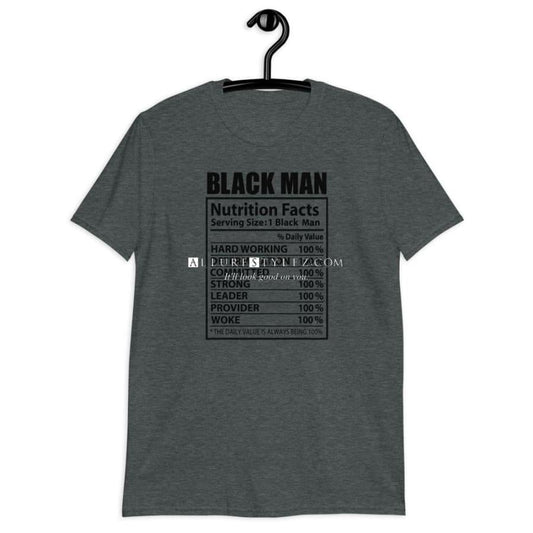 Black Man Dark Heather / S