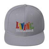 Blessed Snapback Hat Silver