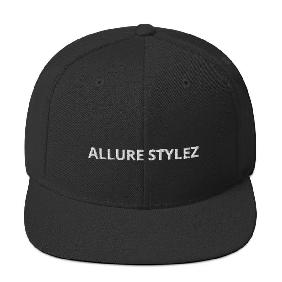 Branded Snapback Hat Black