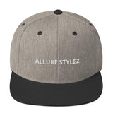 Branded Snapback Hat Heather/black