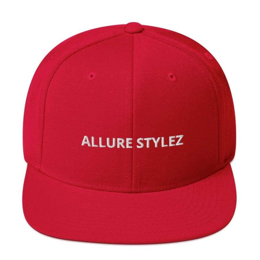 Branded Snapback Hat Red