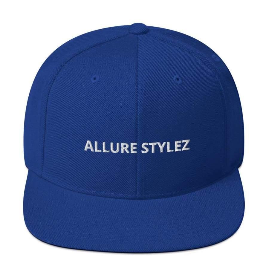 Branded Snapback Hat Royal Blue