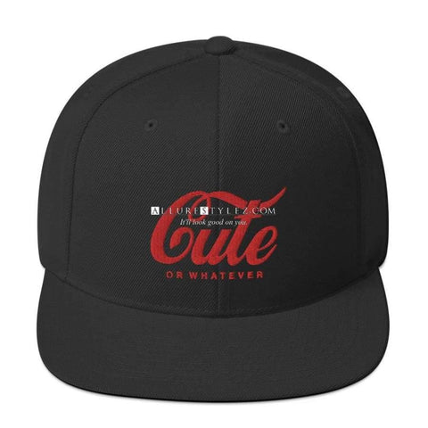 Cute Snapback Hat Black