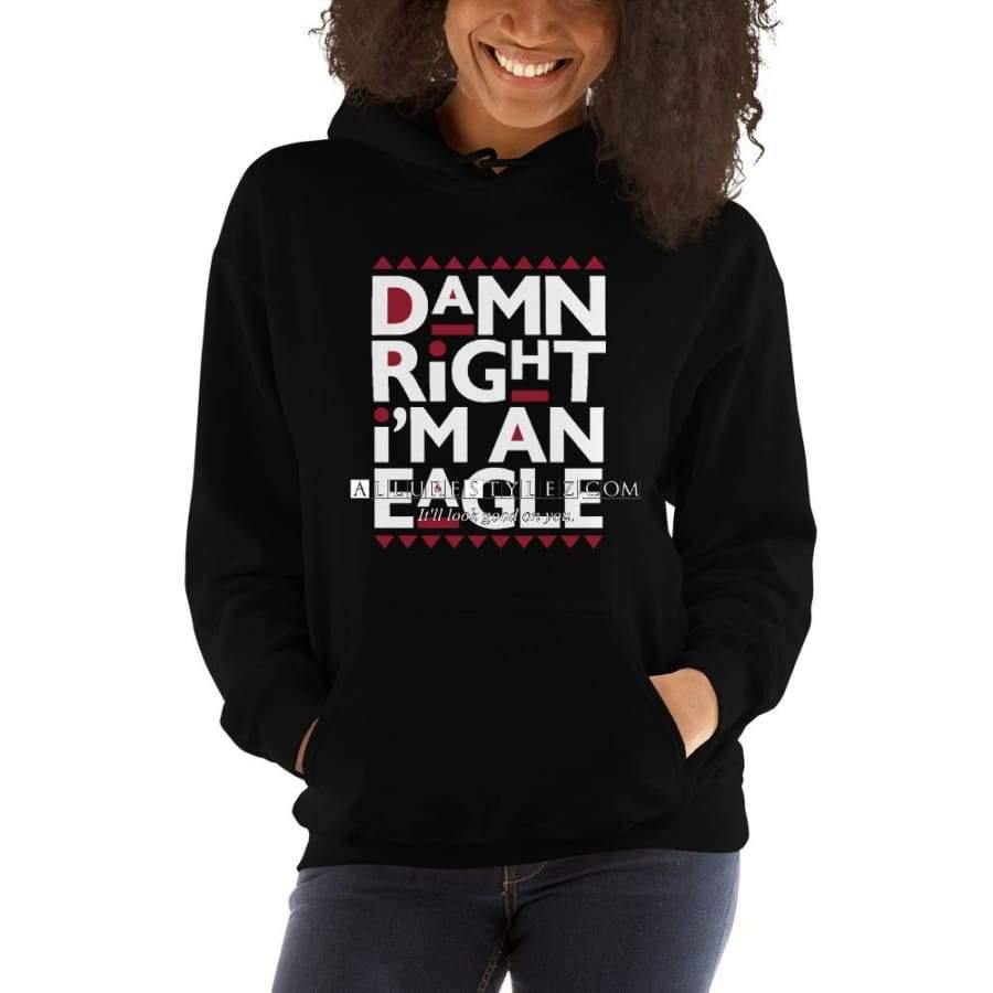 Eagle Hooded Sweatshirt Black / S