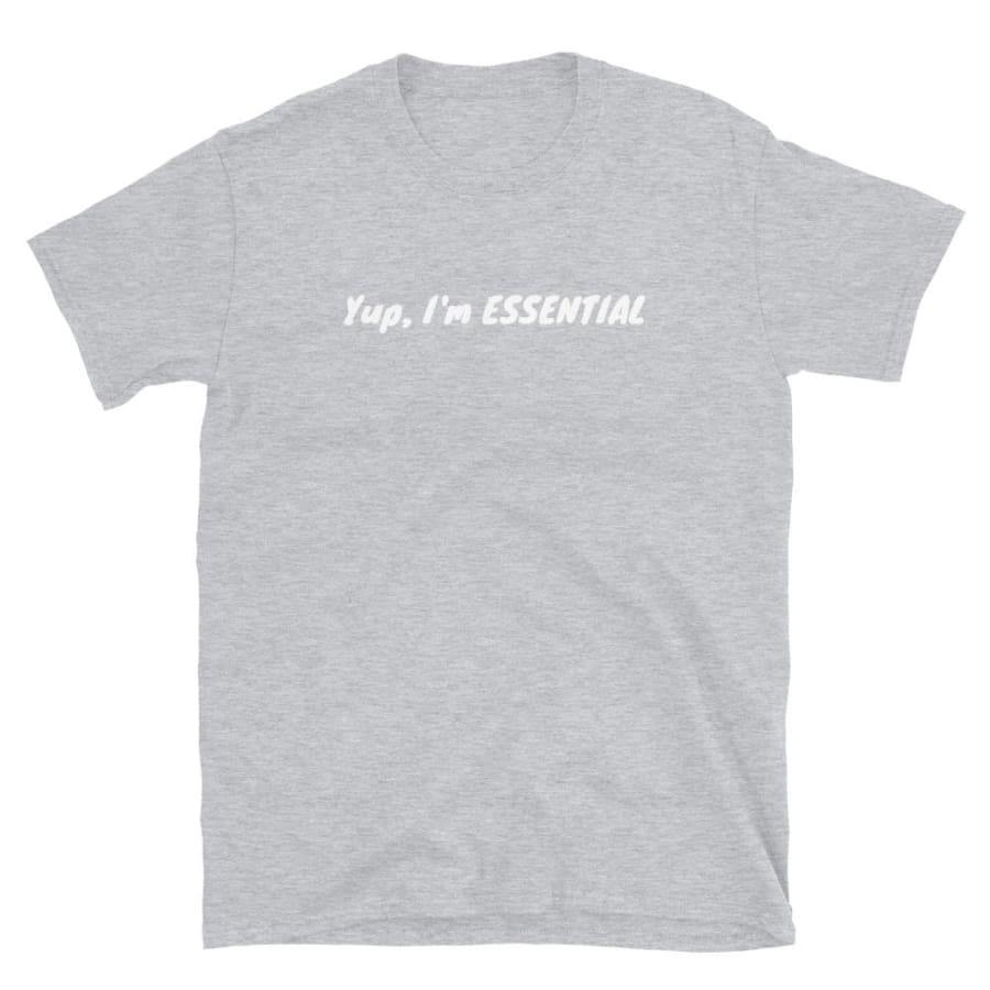 Essential - Short-Sleeve Unisex T-Shirt Sport Grey / S