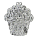 Luxury Crystal Evening Bag Silver