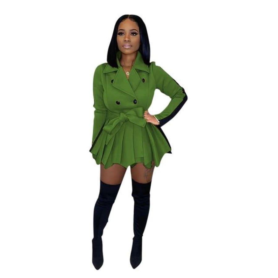 Monica Vibes Green Coat / M United States
