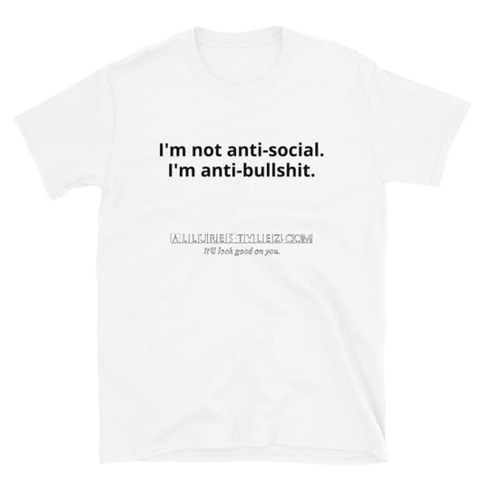 Not Anti-Social Short-Sleeve Unisex T-Shirt S