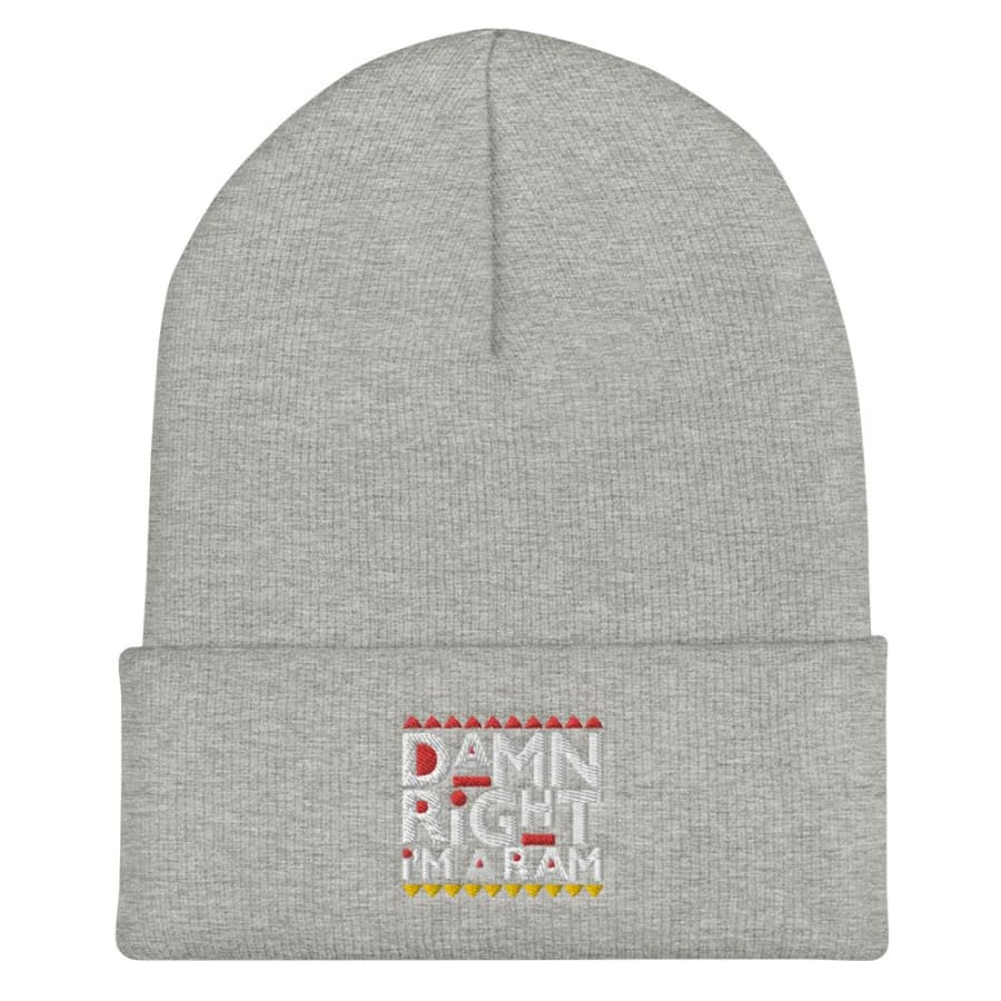 Ram Cuffed Beanie Heather Grey