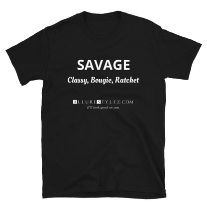 Savage Short-Sleeve Unisex T-Shirt Black / S