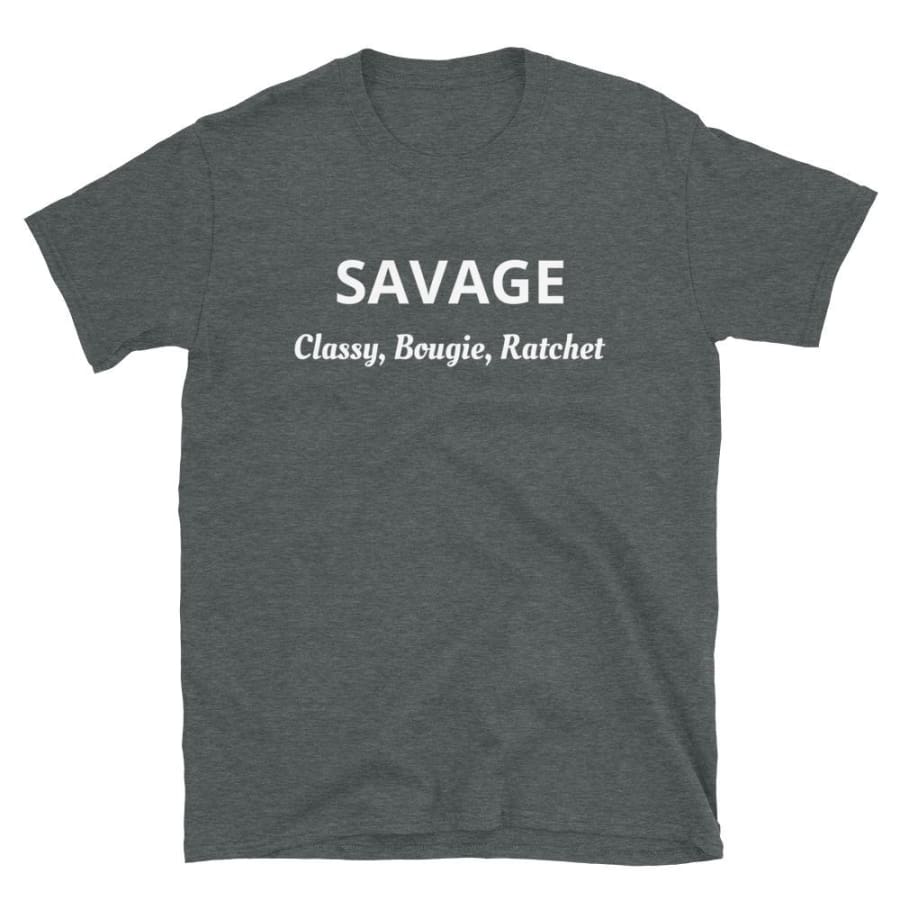 Savage Short-Sleeve Unisex T-Shirt Dark Heather / S
