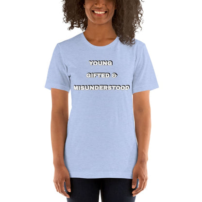 Short-Sleeve Unisex T-Shirt Heather Blue / S