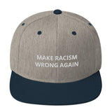Snapback Hat Heather Grey/ Navy