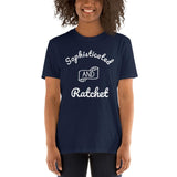 Sophisticated And Ratchet Short-Sleeve Unisex T-Shirt Navy / S