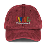 Vintage Cotton Twill Cap Maroon
